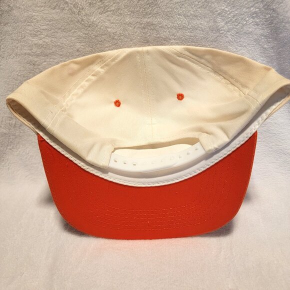New Allis Chalmers Cap Ivory w/ solid back Snap Adjustment - Picture 2 of 2